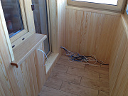 Отделка балкона деревянной вагонкой - фото 3